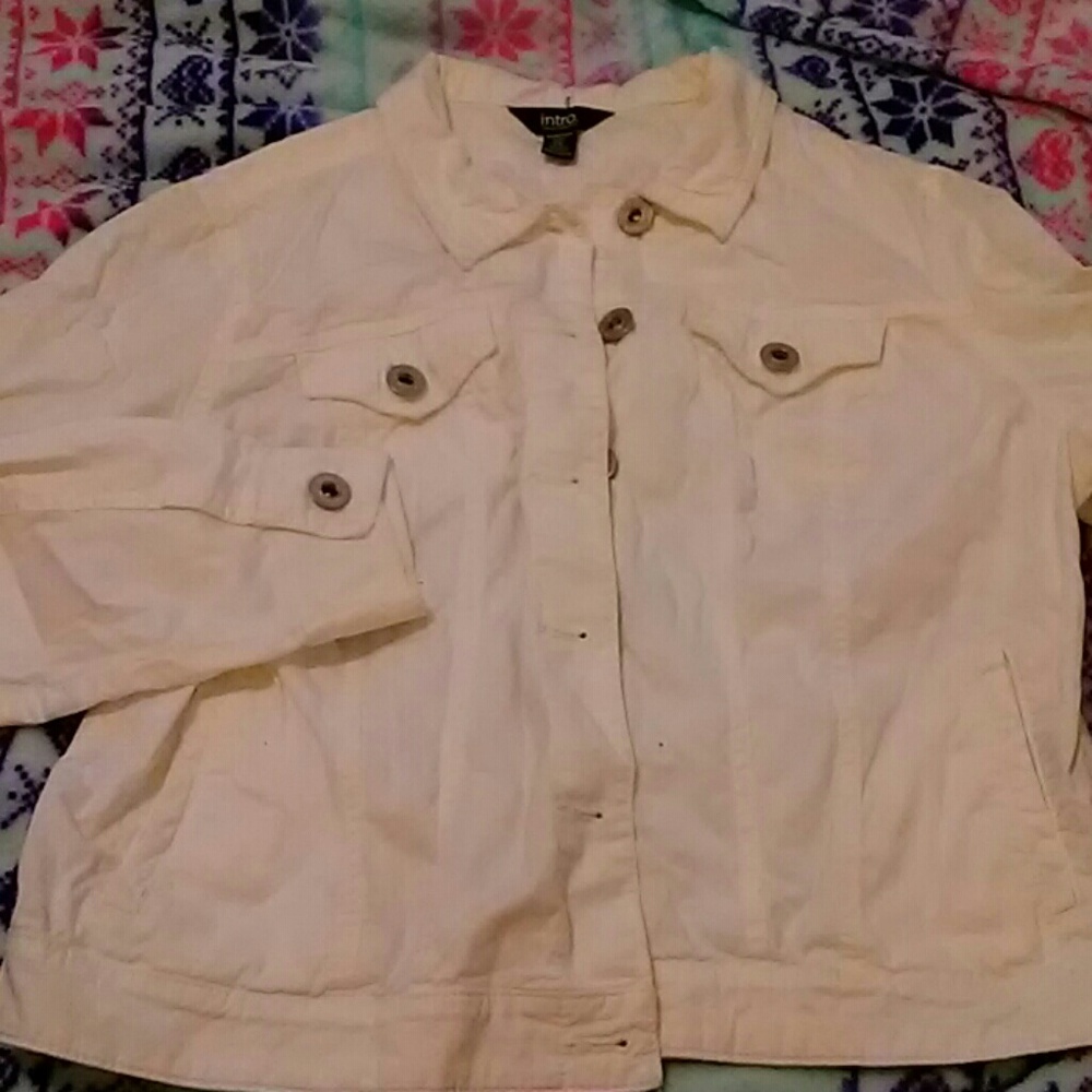 White button up jacket